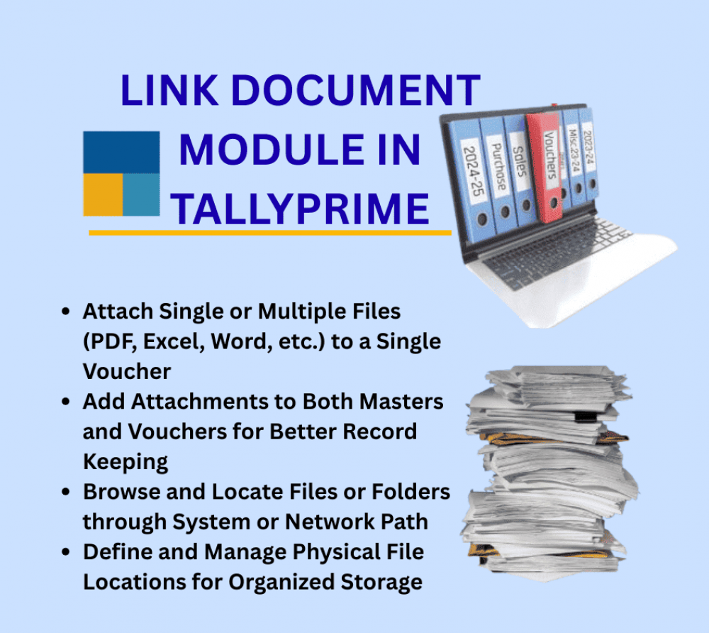 Link Document Module in TallyPrime